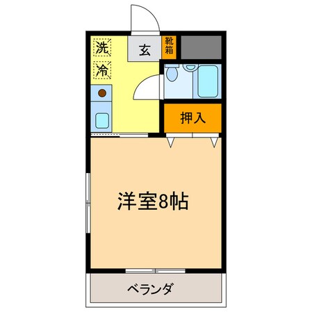 コーポ石塚の物件間取画像